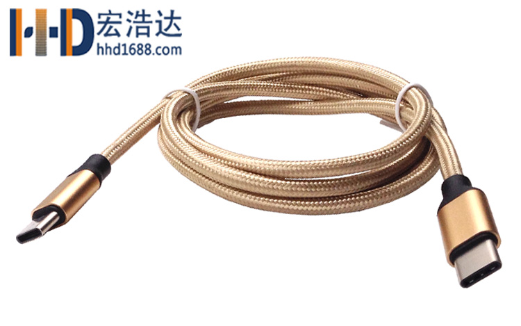 USB type-c to type-c數(shù)據(jù)線雙面插對充小米樂視快速充電線廠家直銷